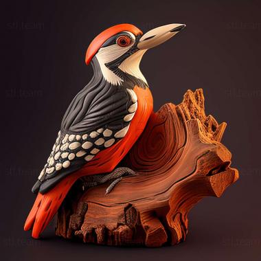 3D model woodpecker (STL)